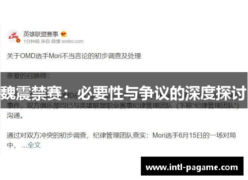 魏震禁赛：必要性与争议的深度探讨